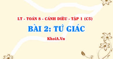 Tổng các góc của một tứ giác, cách nhận biết tứ giác, tứ giác lồi? Toán 8 bài 2 c5cd1